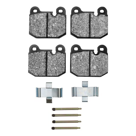 Dynamic Friction Co Active Performance Pads and Hardware Kit, High Friction, High Torque/Aggressive Initial Bite, Front 1115-0174-01